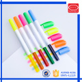 Assorted fluorescent colors rotated solid gel highlighter